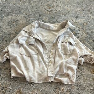 ILLA ILLA Cream Button Down Shirt